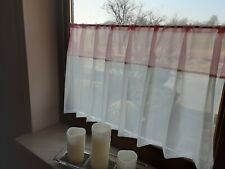 Scheibengardine in rose creme