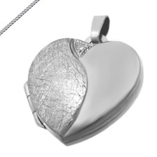 Heart medallion iced matte