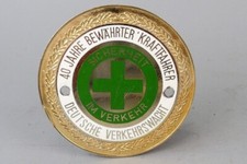 alte Auto Plakette - Bewährter Kraftfahrer 40 Jahre Deutsche Verkehrswacht