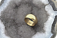 Statement, schwerer, breiter Massivring, 585/14k Rotgold, 11,1 Gramm RG 61/19,4