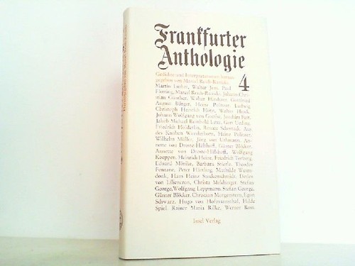 Frankfurter anthologie - frankfurter,