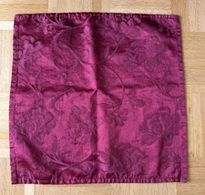 4 Platzsets Set Serviette weinrot Rosen 42 x 42 cm