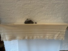 Häkelgardine  Feinste Handarbeit Baumwolle 300 cm X 42