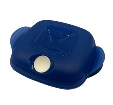 Tupperware Heat 'N Serve Behälter Mikro-Fix Brotdose Mikrowelle Blau 475ml