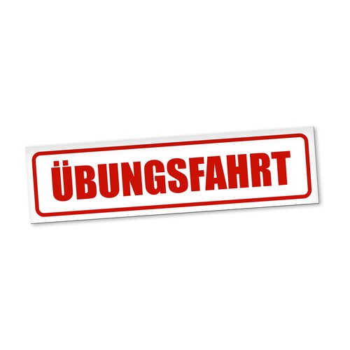übungsfahrt magnetschild auto - magnetschild,