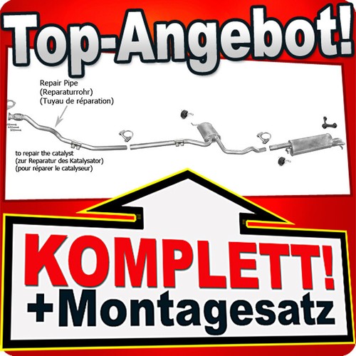 Auspuff für passat 1 9 - auspuff,