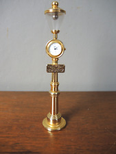 Bronex Tischuhr Laternenuhr Metall Goldfarben Quartzwerk