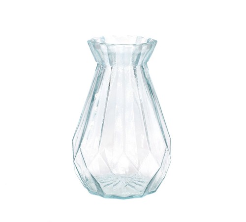 Glasvase mit diamantmuster - mit,