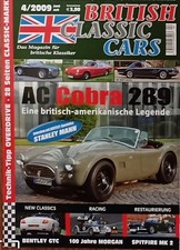 British Classic Cars 4/2009, AC Cobra, Triumph Spitfire, Morgan, Graham Hill