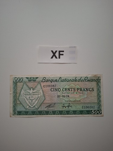 500 francs 1974 rwanda - 500,