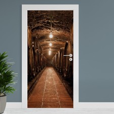 Türfolie "Weinkeller" 90x200cm Türposter Deko Aufkleber Folie Tapete TF01-02