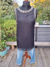 Kleid, schwarz, transparent