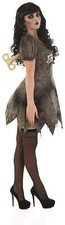 Damen Kostüm Puppe Horror Voodoo Perfekt für Halloween und Karneval L