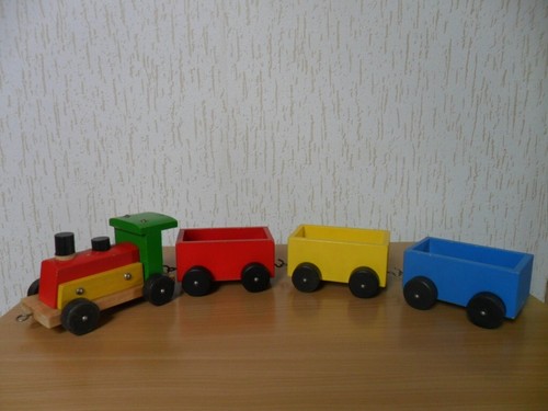 Holzspielzeug eisenbahn - eisenbahn, /