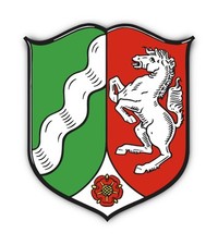 Wappen - Deutschland - Nordrhein-Westfalen - DE - NW, NRW - für Auto, Laptop ...