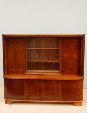 Art-Deco / Mid-Century Anrichte mit Vitrinenaufsatz