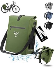 MIVELO 3in1 Fahrradtasche Rucksack Gepäckträgertasche wasserdicht olivgrün 25L
