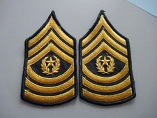 (AA) US Rangabzeichen Green Dress Männer: Command Sergeant Major