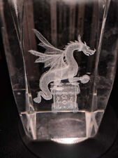 Glasquader 3D-Lasergravur Drache