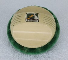 HIS MASTER'S VOICE Plattenputzer  Samt RECORD DUSTER -rund- Schellackplatte T051