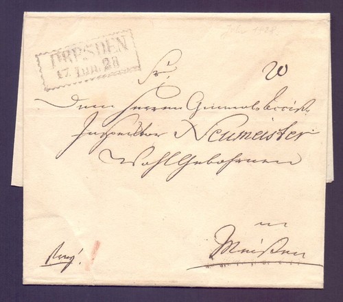 Vorphila briefhülle 1828 mit - vorphila,