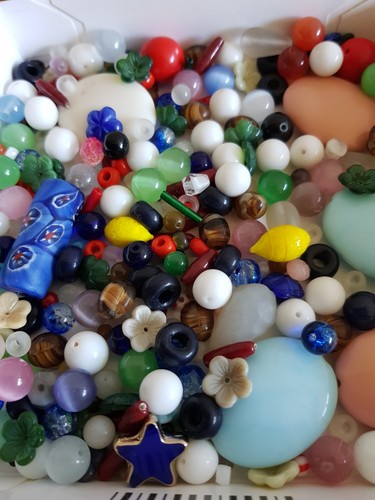 Konvolut alte glasperlen mix - alte, ,