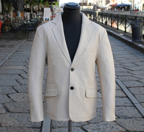 Herren blazer lederjacke