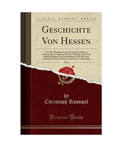 Geschichte von hessen vol 3 - von, hessen,