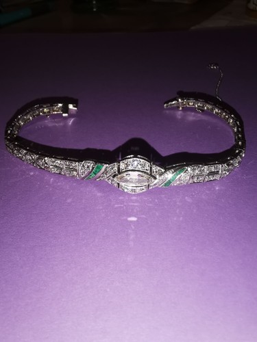 Diamant smaragd armband - armband, gesamt