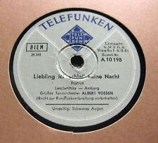 ALBERT VOSSEN Liebling ich schlaf keine Nacht / Schwarze Augen TELEFUNKEN (633)