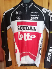 VERMARC Profi Team Belgien Lotto Soudal Langarm Fleece Trikot Gr. 44/46 XS/S RAR