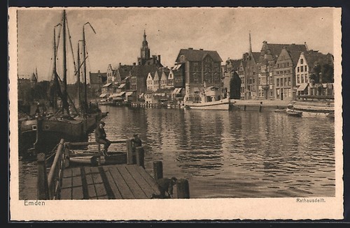 Emden partie hafen mit - emden,,
