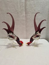 2 x  Hahn Kampfhahn Vogel 19