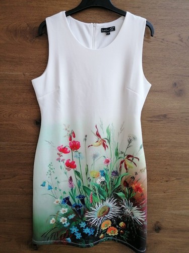 Sommerkleid mit blumendruck - mit, xl