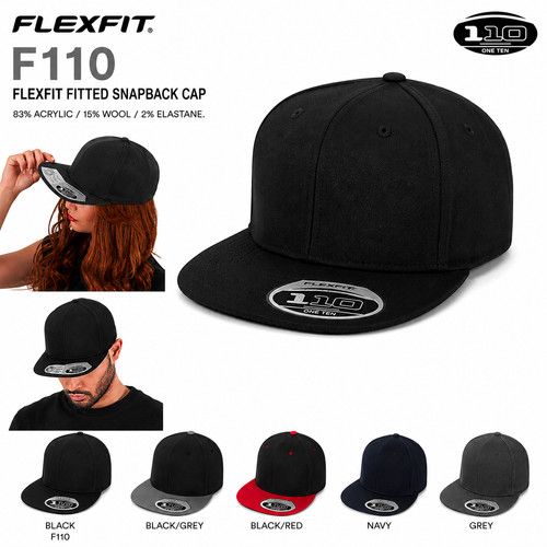 Flexfit f110 fitted snapback - f110,