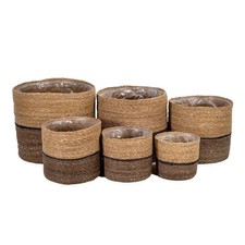 Seegras Korb rund mit Einsatz