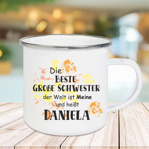Emaille tasse die beste - emaille,