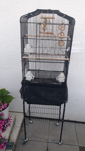 Vogelkäfig mit ständer - mit, &