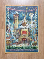 Antiker Weihnachtskalender "Die Adventskapelle" Helmut Rudolph Rarität 1963