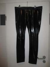 Schwarze Lackleggings Gr. XXL