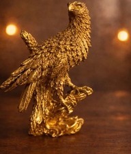 Adler Statue goldfarben –