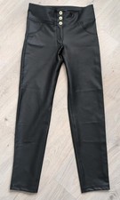 Push up-Hose WR.UP® Skinny aus Lederimitat Mid Waist schwarz Gothic Lolita Gr.L