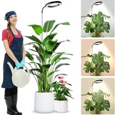 Pflanzenlampe LED Grow Light Vollspektrum 80 LEDs Timer Dimmbar Höhenverstell...