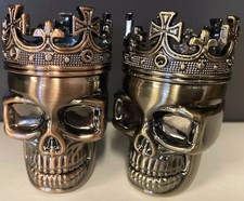 3 Piece Skull Metal Alloy