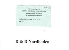 Ticket / Eintrittskarte