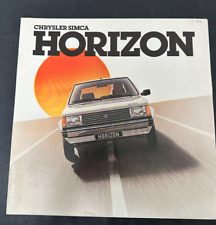 Chrysler Simca Horizon  +  PREISE  - Übergröße - Prospekt  1978