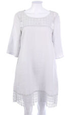 120%lino Kleid Damenkleid XL grau