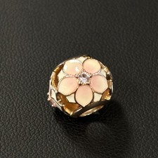 Original PANDORA Charm Blume MET ALE #1898