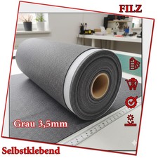Filz selbstklebend 3,5mm GRAU