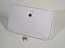 Carbest Außendusche Box Abschließbar 345x220mm Weiß Wohnmobil MANGEL LESEN!